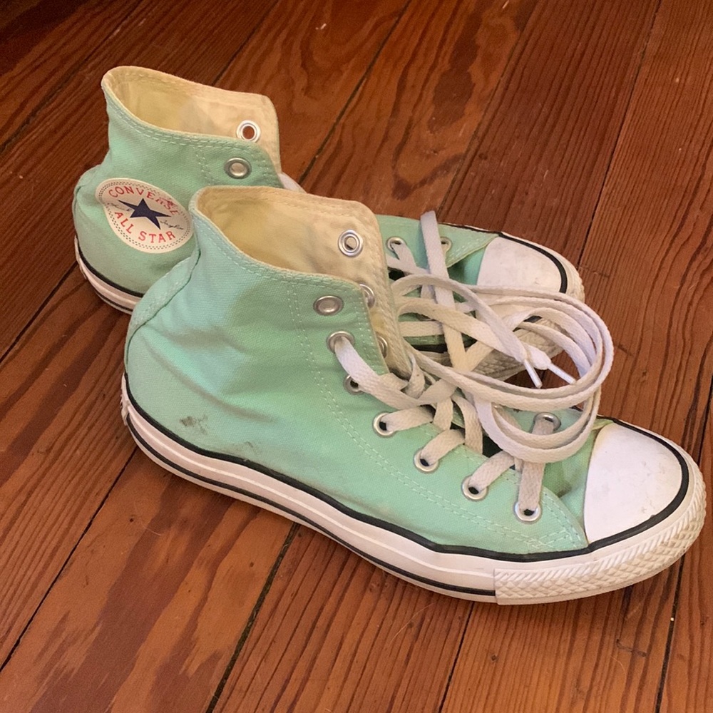 Seafoam Green Converse All Star Tennis Shoes